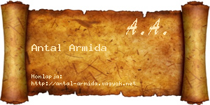 Antal Armida névjegykártya